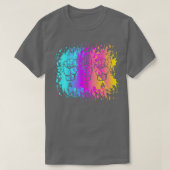 aba asl paint splatter tシャツ (デザイン正面)