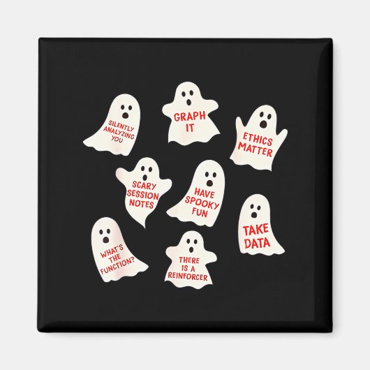 Aba Halloween Behavior Fall Applied Behavior Ysis マグネット (正面)