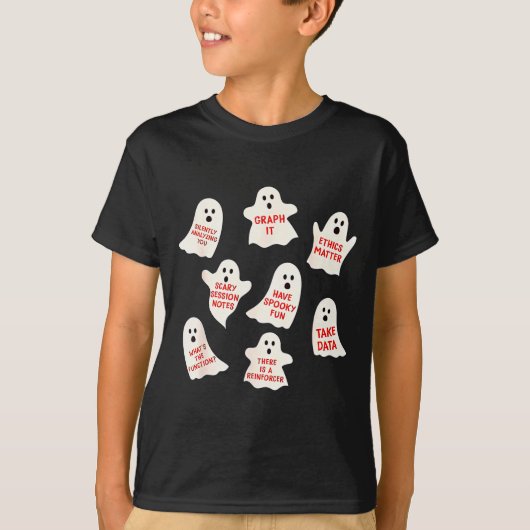 Aba Halloween Behavior Fall Applied Behavior Ysis  Tシャツ (正面)