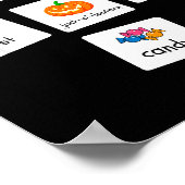 Aba Halloween Special Education Teacher Behavior Y ポスター (角)