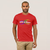 ABA is Abuse – 神経発散性の反逆Tシャツ Tシャツ (正面フル)