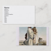 AbabdaのThebaidの東の砂漠の遊牧民、 名刺 (正面/裏面)