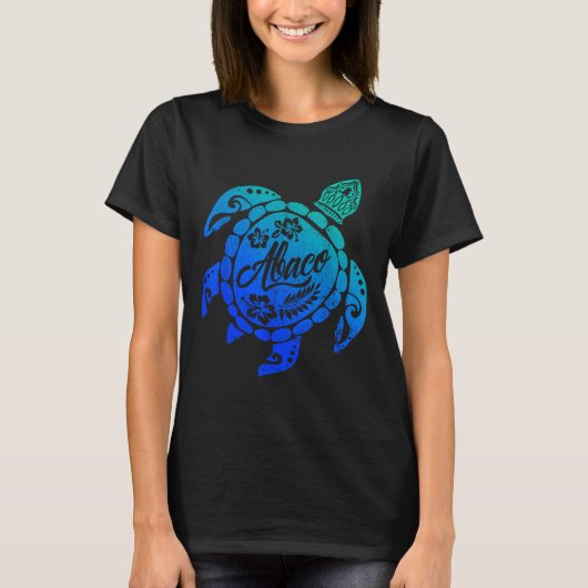 Abaco Tribal Sea Turtle Bahamas Beach Vacation  Tシャツ (正面)