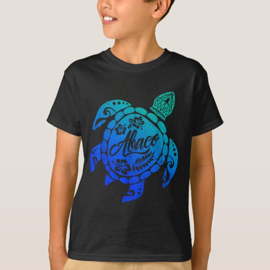 Abaco Tribal Sea Turtle Bahamas Beach Vacation Tシャツ (正面)