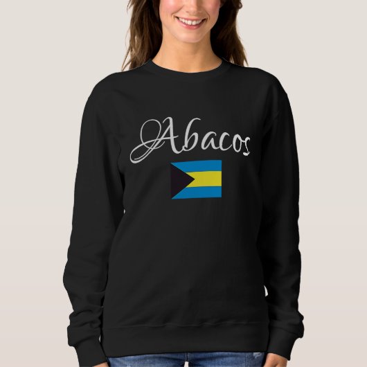 Abacos, National Flag of the Bahamas 1 スウェットシャツ (正面)