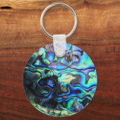 Abalone paua shell キーホルダー (正面)