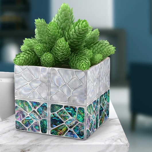 Abalone Shell and Pearl - Cells Collage N10 タイル