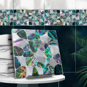 Abalone Shell and Pearl - Cells Collage N16 タイル