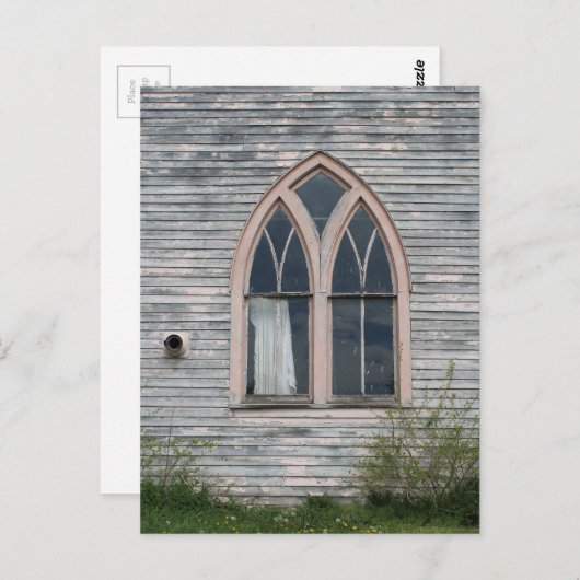 Abandoned Church Window ポストカード (正面/裏面)