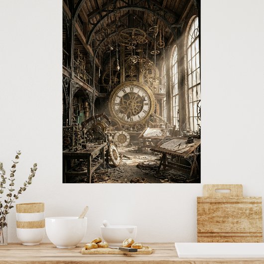 Abandoned Clockwork Workshop ポスター (キッチン)