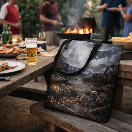 Abandoned Port — Pirate Harbor Scene Poster トートバッグ