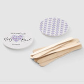 Abanico Personalizado en Tonos Lilas  ハンドファン (組立なし)