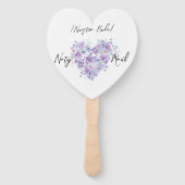 Abanico Personalizado en Tonos Lilas ハンドファン (裏面)