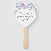 Abanico Personalizado en Tonos Lilas ハンドファン (正面)