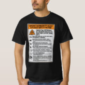 ABAR警告 Tシャツ (正面)