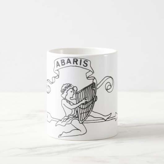 Abarisはロゴのマグを予約します コーヒーマグカップ (中央)
