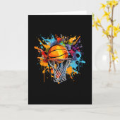 Äbäsketllco. Colorful Sketll Graphic  カード (黄色い花)