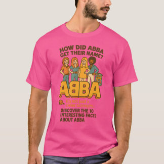 ABBAの名前の由来 Tシャツ