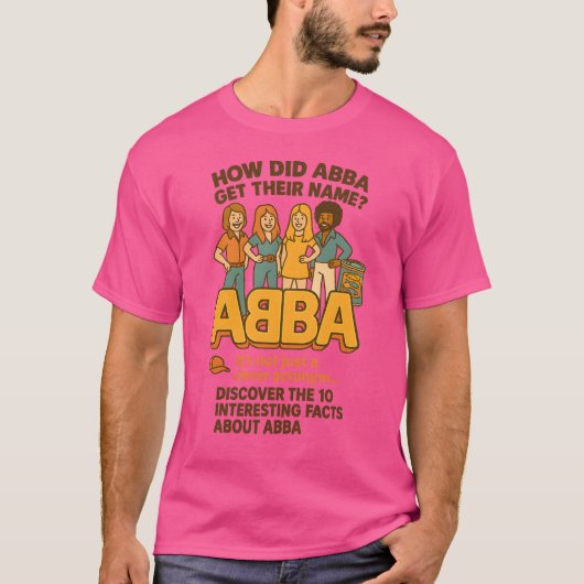 ABBAの名前の由来 Tシャツ (正面)