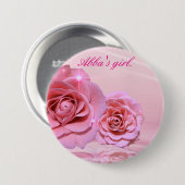 Abbaの女の子 缶バッジ (正面&裏面)