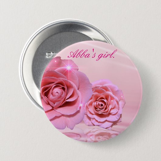 Abbaの女の子 缶バッジ (正面&裏面)