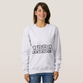 Abba Name Typography Design スウェットシャツ (正面フル)