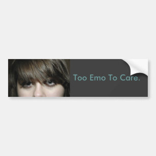 abbadab、余りに心配へのEmo バンパーステッカー