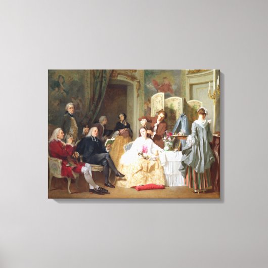 Abbe Prevost'読'Manon Lescault', 1856 キャンバスプリント (正面)