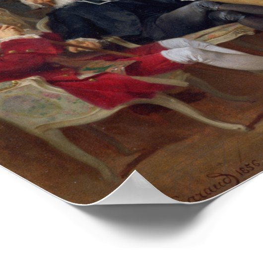 Abbe Prevost'読'Manon Lescault', 1856 ポスター (角)