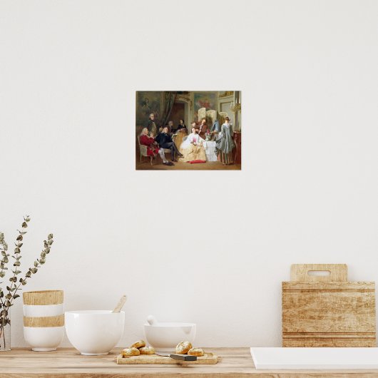 Abbe Prevost'読'Manon Lescault', 1856 ポスター (キッチン)