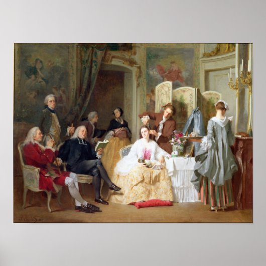 Abbe Prevost'読'Manon Lescault', 1856 ポスター (正面)