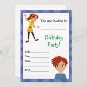 Abbeyとサムの招待状で育つ 招待状 (正面/裏面)