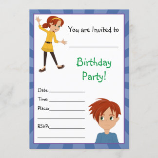 Abbeyとサムの招待状で育つ 招待状