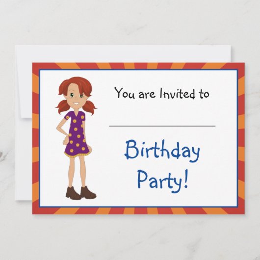 Abbeyとサム招待状で育つ 招待状 (正面)