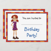 Abbeyとサム招待状で育つ 招待状 (正面/裏面)