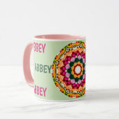 ABBEY ~宝石パーソナライズされた石フラクタル~マグカップ マグカップ (正面左)