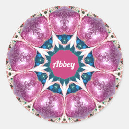 ABBEY~ Bright Abstract Pattern ~ Personalised ~  ラウンドシール