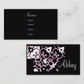 Abbey IIIプロファイルカード 名刺 (正面/裏面)