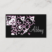 Abbey IIIプロファイルカード 名刺 (裏面)