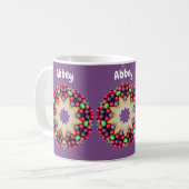 ABBEY ~ Personalized Easter Candy Pattern Coffee  コーヒーマグカップ (正面左)