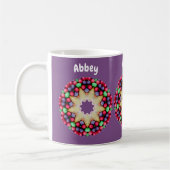ABBEY ~ Personalized Easter Candy Pattern Coffee  コーヒーマグカップ (左)