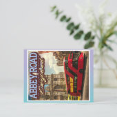 ABBEY ROAD LONDON – イギリスの象徴的な道路 ポストカード (スタンド正面)