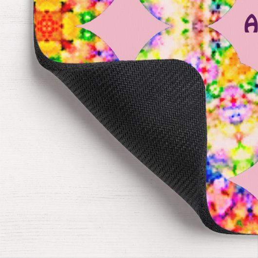 ABBEY ~ Sweet Pastel Pattern ~ Personalised  マウスパッド (コーナー)