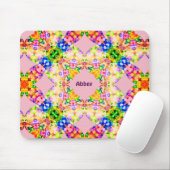ABBEY ~ Sweet Pastel Pattern ~ Personalised  マウスパッド (マウス)