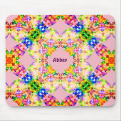 ABBEY ~ Sweet Pastel Pattern ~ Personalised  マウスパッド (正面)
