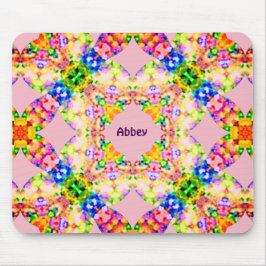 ABBEY ~ Sweet Pastel Pattern ~ Personalised  マウスパッド