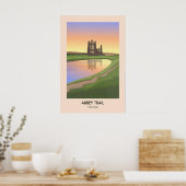 Abbey Trail Yorkshire Hiking Travel Poster ポスター (キッチン)