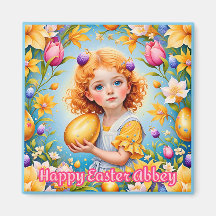 ABBEY ~Wishing You A Happy Easter ~ Golden Egg ~