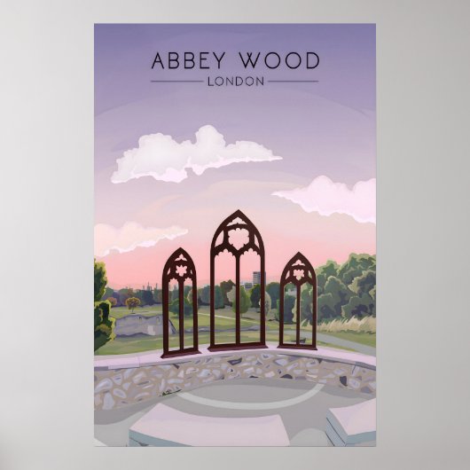 Abbey Wood London Travel Poster ポスター (正面)