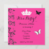 Abbieの最初誕生日 招待状 (裏面)